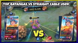 TOP BATANGAS FANNY NAKIPAG 1V1 AFTER KO AGAWAN AT PAKITAAN NG STRAIGHT CABLE | MLBB