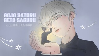 DRAWING GOJO SATORU & GETO SAGURU || JUJUTSU KAISEN