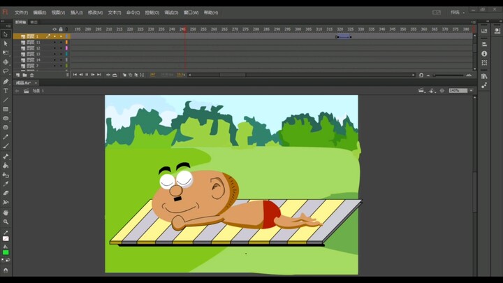 A god-level creator taught themselves FLAT just to recreate the “Step on My Back” animation!