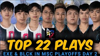 🔥TOP 22 PLAYS IN MSC 2021 PLAYOFFS DAY 2 (BLACKLIST & EXECRATION PH REPRESENT)