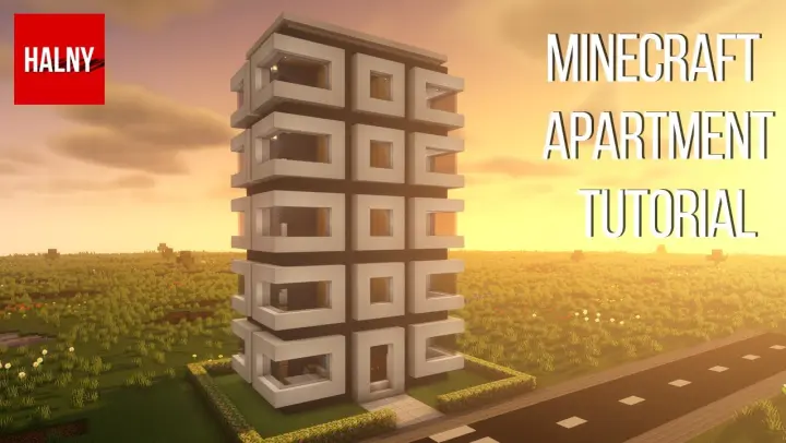 Multi storey apartment building in Minecraft (Tutorial)