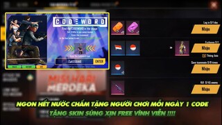 Free Fire| Ngon hết nước chấm mỗi ngày tặng 1code cho người chơi - Tặng Free skin súng xịn vĩnh viễn