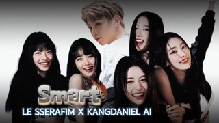 SMART - KANGDANIEL 강다니엘 AI & (LE SSERAFIM) - ENG LYRICS