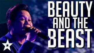 INCREDIBLE Voice Sings Beauty and the Beast on America's Got Talent: The Champions 2020