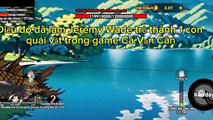 Jeremy Wade quá mạnh trong Câu Cá Vạn Cân #钓魂 #BuildaGame #35227271