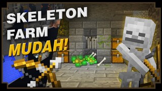 CARA MEMBUAT SKELETON FARM - Minecraft Indonesia 1.12