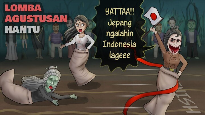 Ketika Setan Lomba Agustusan - Kompilasi #HORORKOMEDI _ Kartun Hantu Animasi Hor