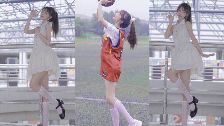 Senior sister called you to play basketball together! ❤You who love 105 degrees【Su Tianer】
