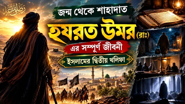 হযরত উমর (রাঃ)-এর সম্পূর্ণ জীবনী  জন্ম থেকে শাহাদাত  ইসলামের দ্বিতীয় খলিফা