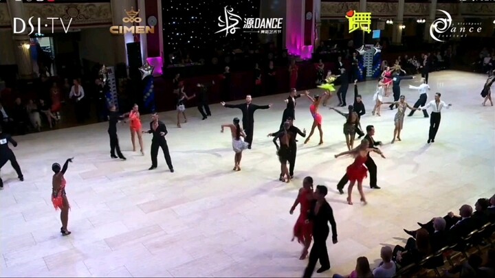 WDC业余欧洲联盟锦标赛 拉丁舞业余组第二轮桑巴 伦巴 斗牛