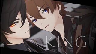 [Genshin Impact MMD·Li Da/Zhong Gong]🔶Tunjukkan taringmu dan buat kontrak dengan raja asli💧(Zhong Li