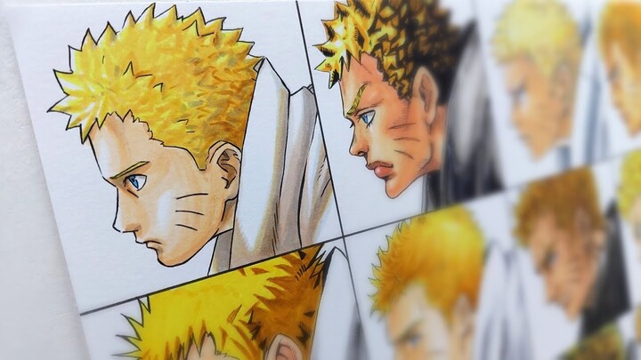 Drawing Naruto Side View in Different Anime Manga Styles | ナルト