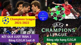 TIN BÓNG ĐÁ Kết Quả Cup C1 Châu Âu Hôm nay lượt trận thư 2 Bảng E F G H I Champions League 21/22