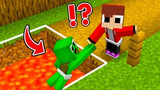 How JJ save Baby Mikey from Trap in minecraft challenge (Maizen Mizen Mazien)