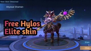 Hylos Abyssal Shaman elite skin is free now || elite free skin draw || mlbb