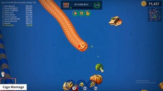 Worms Zone.io Rắn Săn Mồi #095 _ Noel tới rồi chơi rắn săn mồi thôi các bạn _ 3
