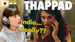 Japanese girl reacts to THAPPAD! Reaction on India Bollywood reaction India reaction video foreigner