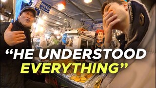 Koreans REACT to White Guy Speaking Fluent Korean at a Street Market in Korea