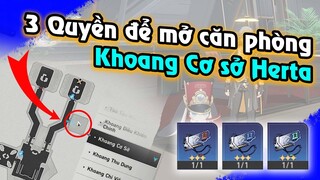 HSR | 3 quyền để mở Căn phòng Khoang Cơ Sở - Trạm không gian Herta | Honkai Star Rail