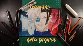 gambar geto suguru || Bagian 2 ( speeddraw)