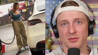 She tried to put GAS in a Tesla... | TRY NOT TO LAUGH #109