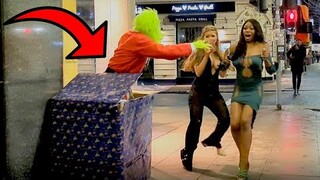 Grinch Scary Prank-AMAZING Reactions!! Loudest Screams and Laugh| Bushman Prank 2022