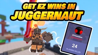 How to Get Ez Wins in Juggernaut V2 Update (Roblox BedWars)