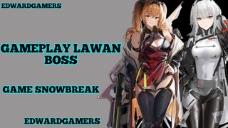 Gameplay lawan boss di game Snowbreak