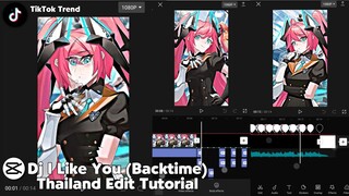 Dj I Like You (Backtime) TikTok Trend Edit CapCut Tutorial