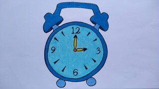 Menggambar jam bekers || Cara menggambar jam yang mudah || Belajar menggambar untuk pemula