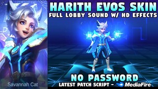 New Harith EVOS Legends Skin Script No Password | Latest Harith Epic Skin Script | Mobile Legends