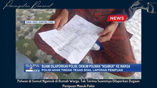 Polwan Sumut Gamok Di Rumah Warga