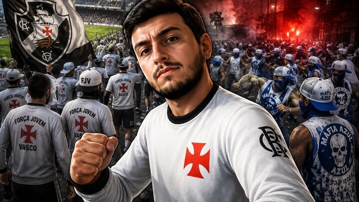 FJV x MÁFIA AZUL! O JOGO VASCO x CRUZEIRO TERMINOU EM CONFUSÃO! | GTA RP