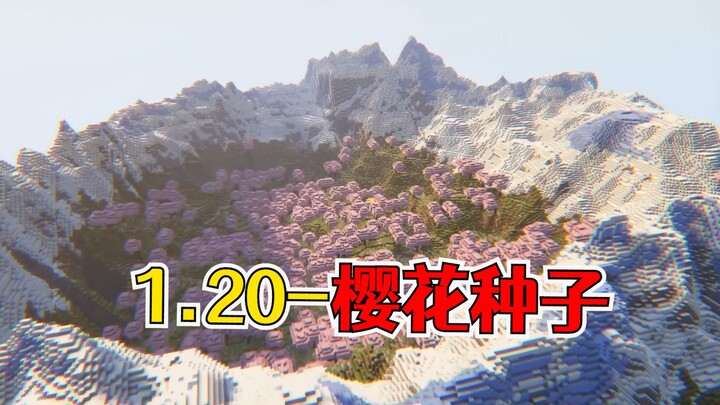 Minecraft: 1.20 Stunning Cherry Blossom Forest Seed Recommendation – A Valley Overflowing with Petal