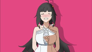 Ruriko is just playing on the trampoline