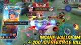 THIS VIDEO IS WHAT YOU CALL WALLSPAM AND FREESTYLE KILL MONTAGE | FANNY MONTAGE | MLBB
