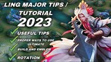 PROPER WAY TO USE LING'S ULTIMATE | 2023 LING MAJOR TIPS TUTORIAL MOBILE LEGENDS