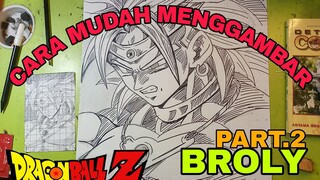 cara yg sangat mudah menggambar anime DRAGON BALL BROLY PART.2