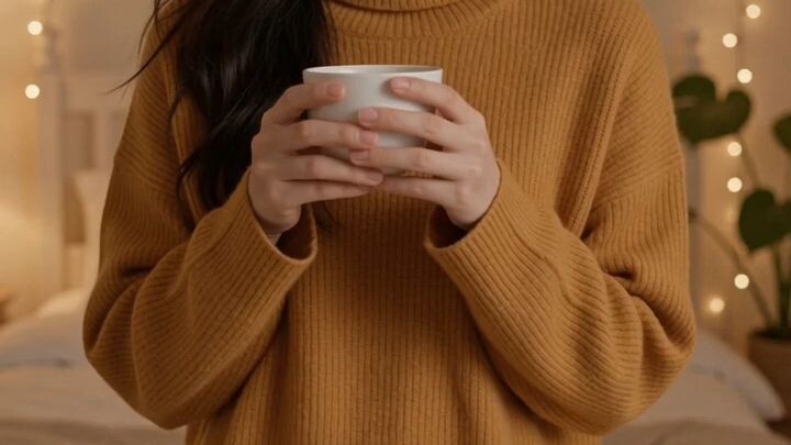 Café quentinho e balancinho de sábado ☕💛