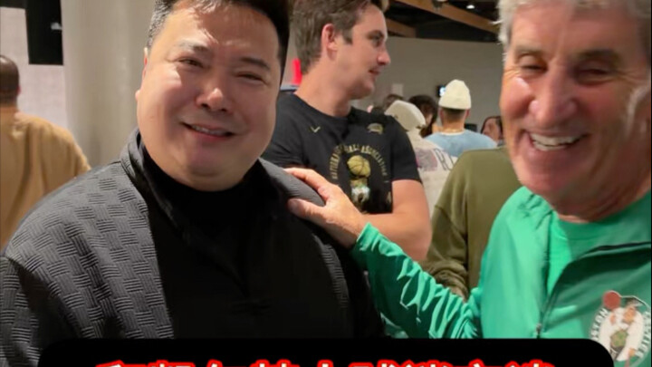 Talking with Celtics fans #NBA #LifeInAmerica #Basketball #Tesla #Foreigner