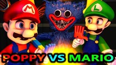 NEW Poppy Playtime VS MARIO AND LUIGI Ft. Huggy Wuggy Minecraft Animation Monster Movie Story