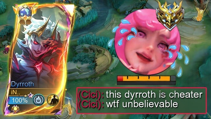 THIS META ARROGANT ENEMY UNDERESTIMATE MY DYRROTH SO I USE THIS INSANE TRICK - M