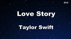 Love Story Taylor Swift Karaoke With Guide Melody