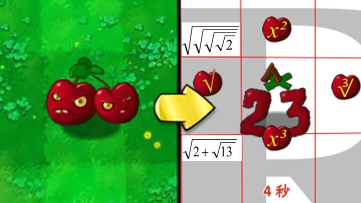 New Plant vs. Zombies: Exponent Bombs, Radical Enemies [PVZ Math Edition]
