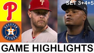 Philadelphia Phillies vs. Houston Astros (10/29/22) WORLD SERIES Game 2| MLB Highlights (Set 3+4+5)