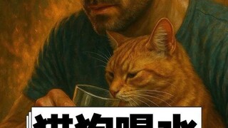 猫狗喝水慢动作对比，看完我笑喷！