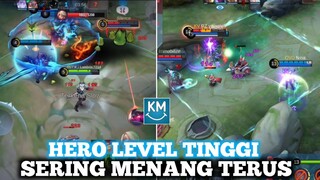 HERO LEVEL TINGGI MYTHICAL GLORY SERING MENANG - Mobile Legends