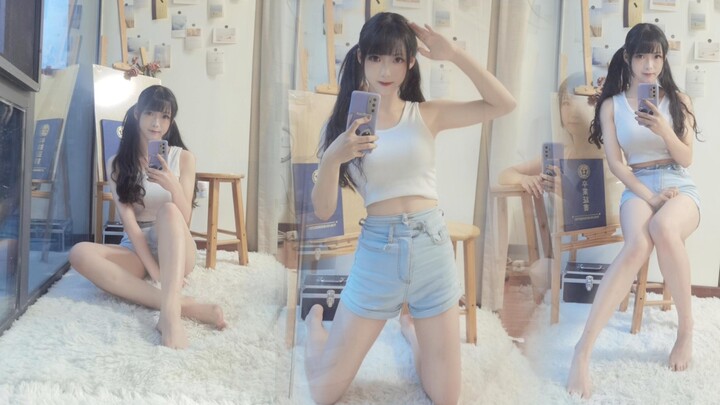 [Yuxi] The chubby girl's elastic twin ponytails ~ Vertical screen ★ Don't stare at me ~