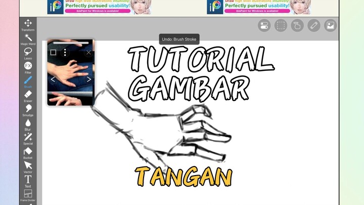 Tutorial Menggambar Tangan ( TIMELAPSE)