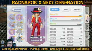 ACC+TALISMAN 90 PUTIH - PVP DMG BONUS - Ragnarok X Next Generation (ROX) PART#2